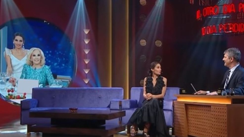 Juana Viale con Mario Pergolini