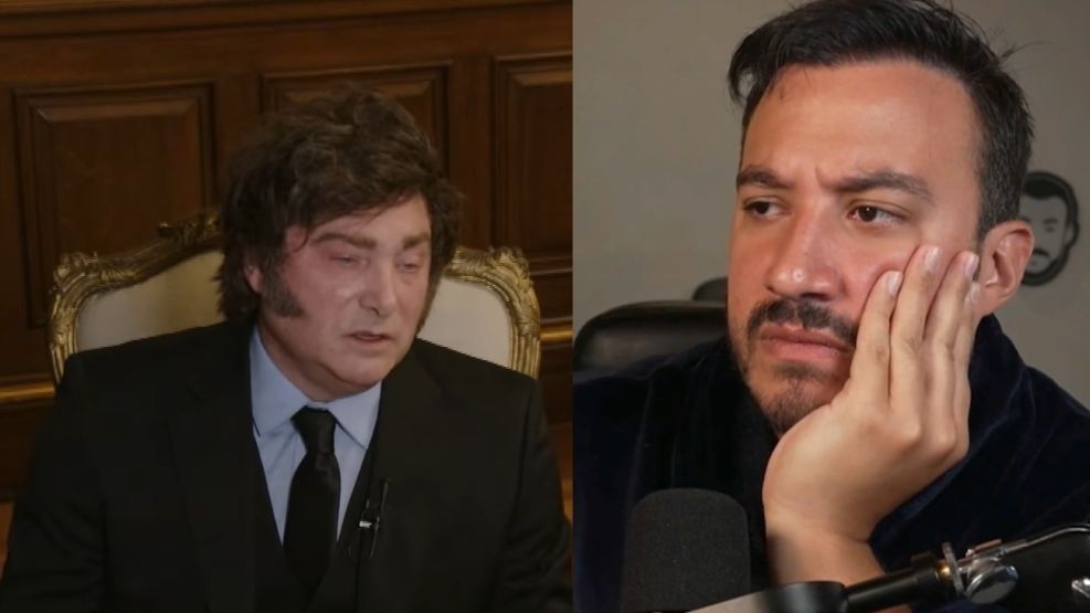 Tomas Rebord y Javier Milei