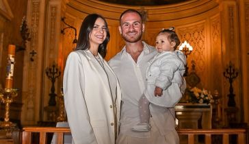 Alexis Mac Allister, Ailén Cova y su hija Alaia