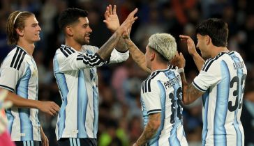 La Selección Argentina goléo 4-0 a Bolivia