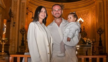 Alexis Mac Allister, Ailén Cova y su hija Alaia