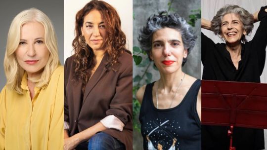 Mercedes Morán, Lorena Vega, Analía Couceyro y Cristina Banegas leen cartas en la Casa de la Cultura