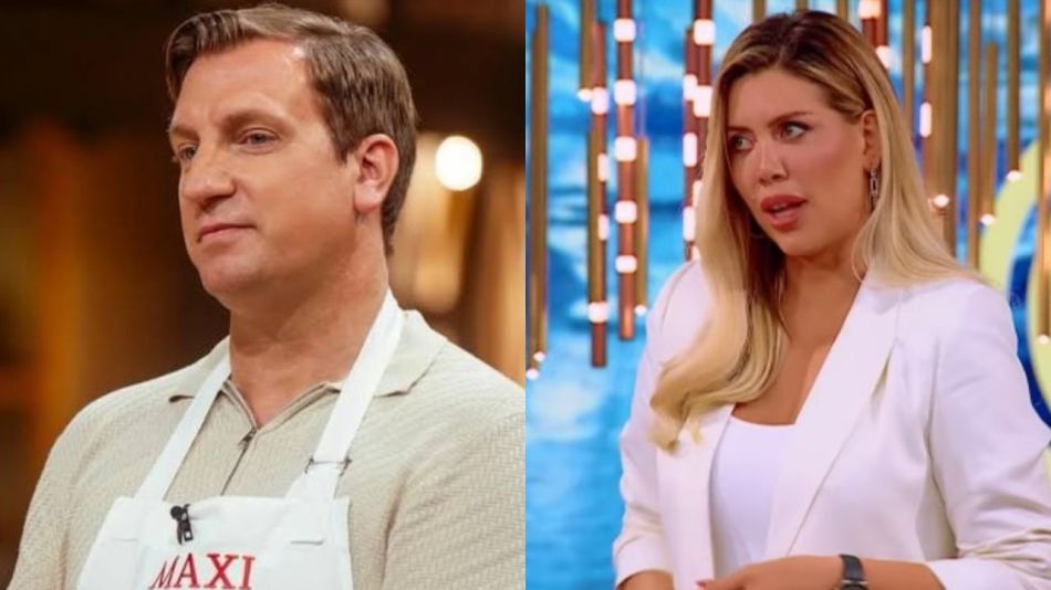 Maxi López y Wanda Nara en MasterChef Celebrity