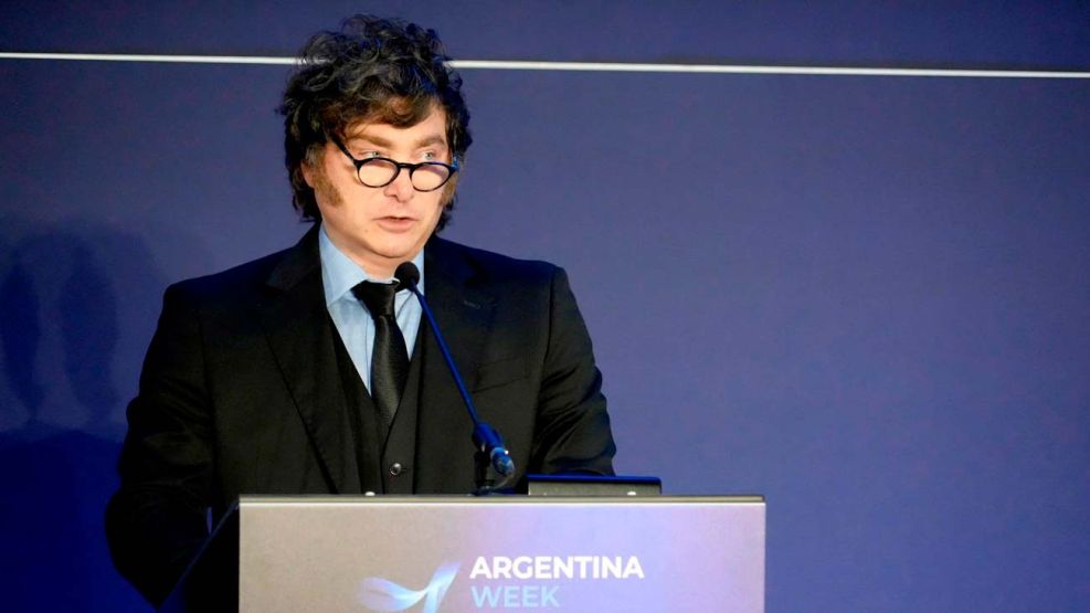 Javier Milei en Argentina Week Paris