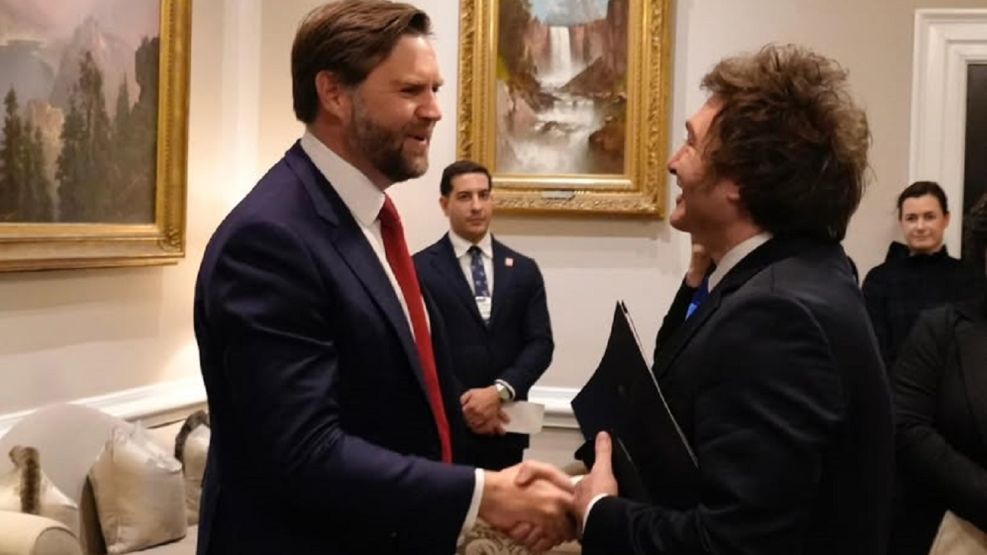 J.D. Vance y Javier Milei