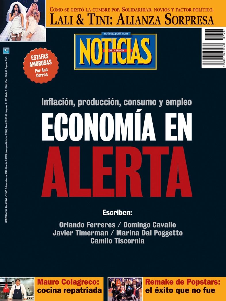 La tapa de NOTICIAS | Foto:Cedoc