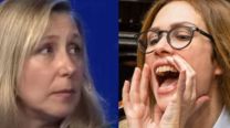  Video: los alocados gestos de Lilia Lemoine en medio del discurso de Myriam Bregman