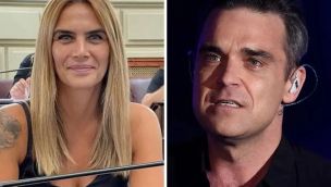 Amalia Granata y Robbie Williams