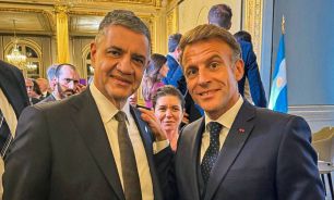 Jorge Macri y Emmanuel Macron