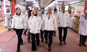 Karina Milei y gobernadores visitaron el mercado mayorista de Rungis