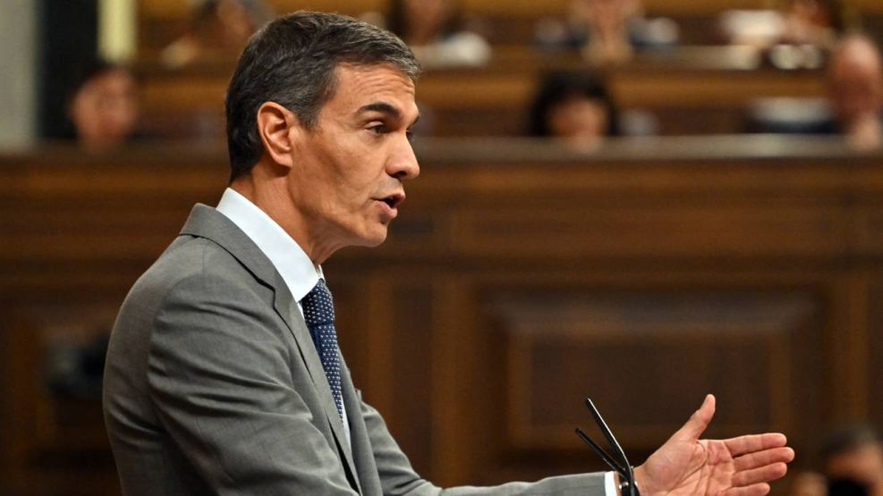 Pedro Sánchez durante una sesión del Parlamento para votar un decreto gubernamental sobre vivienda