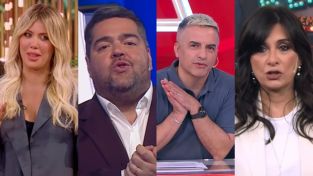 Wanda Nara, Darío Barassi, Ángel de Brito y Edith Hermida