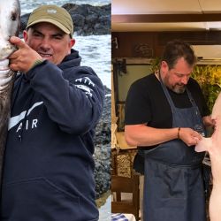 El pescador uruguayo mostró paso a paso cómo capturó un tiburón pintarroja en Maldonado. El pez terminó en la mesa familiar. 