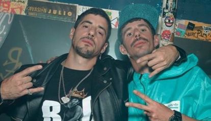 Esteban Lamothe junto a su hermano Manolo