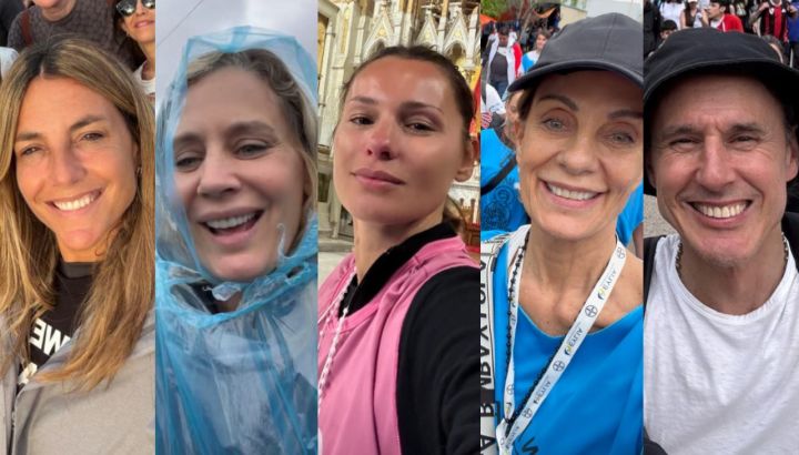 De Pampita y María Belén Ludueña a Rocío Marengo y Roberto García Moritán: la emoción de los famosos en la peregrinación a Luján
