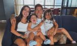Olivia y Benjamín, los hijos de Enzo Fernández y Valentina Cervantes, disfrutaron de un momento especial en la Argentina
