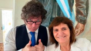 Milei y Bullrich, juntos nuevamente en Casa Rosada