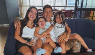 Valentina Cervantes, Enzo Fernández y sus hijos 