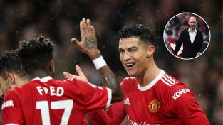 Fred, Cristiano Ronaldo y Ten Hag
