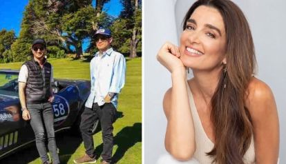 Verónica Varano y sus hijos, Nicolás y Arturo Elsztain