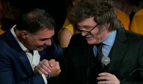 Javier Milei y Flavio Bolsonaro