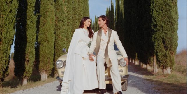 Damiano David y Dove Cameron casados