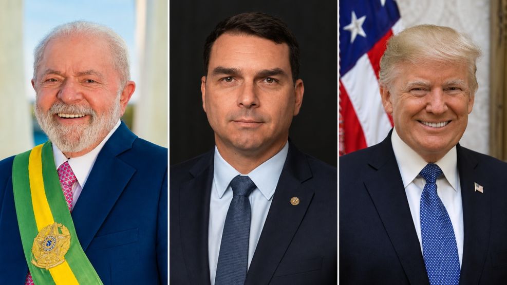 Lula Da Silva, Flavio Bolsonaro y Donald Trump