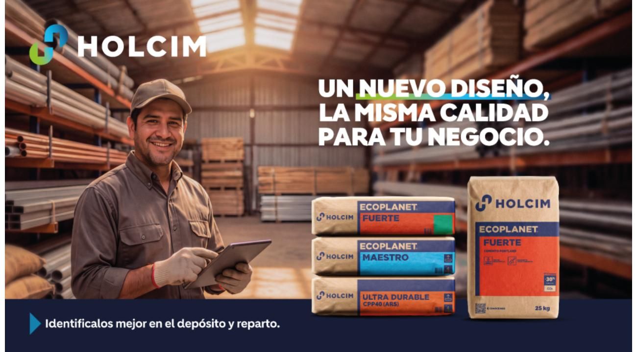 "Holcim diversifica su portafolio en Argentina y renueva la cara de su producto estrella"