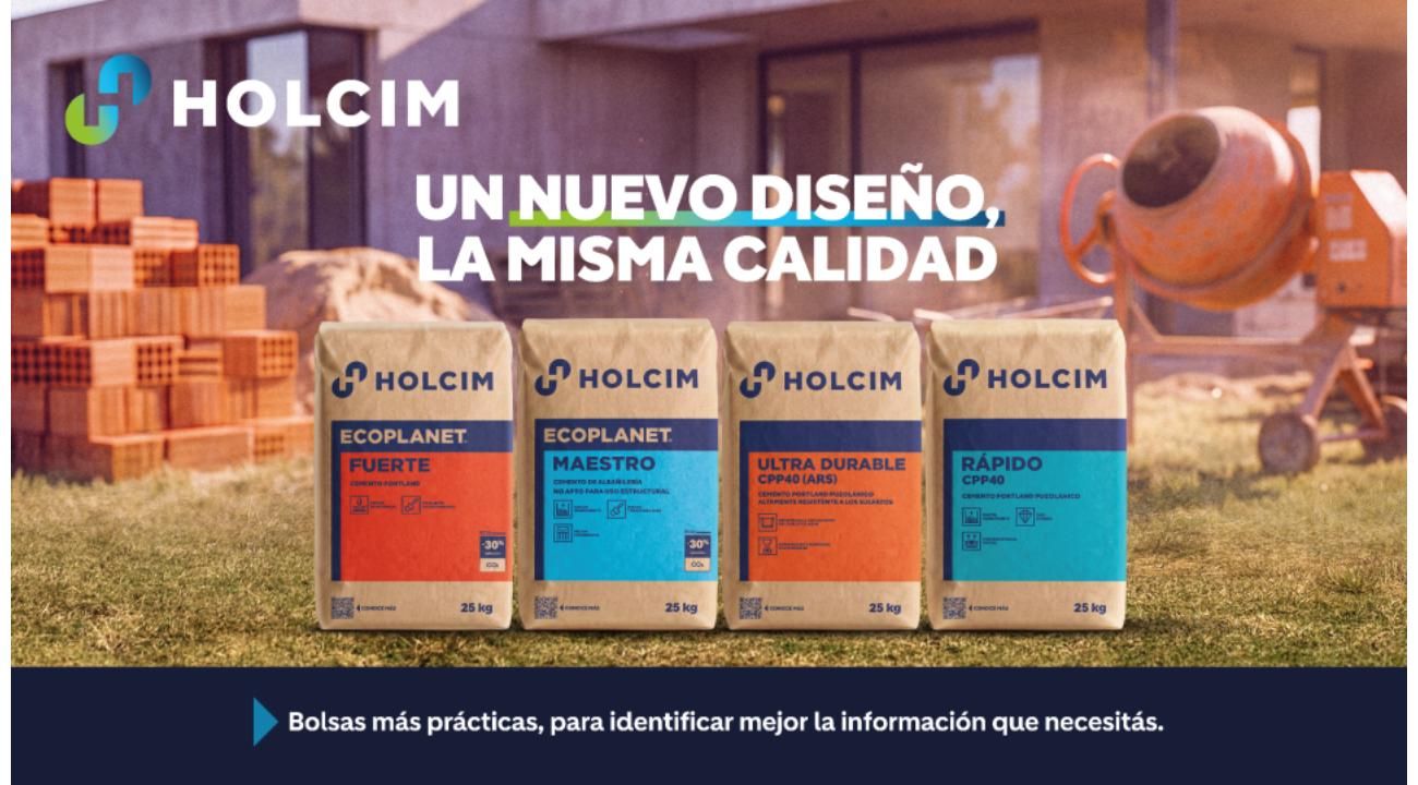 "Holcim diversifica su portafolio en Argentina y renueva la cara de su producto estrella"