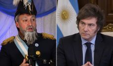 Tomás Rebord y Javier Milei
