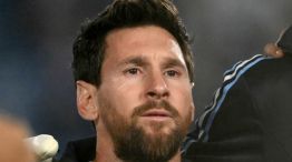 Lionel Messi en su despedida de la Selección Argentina