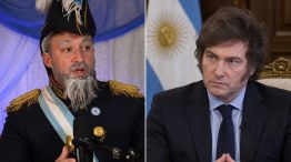 Tomás Rebord y Javier Milei