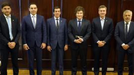 Milei con los gobernadores radicales