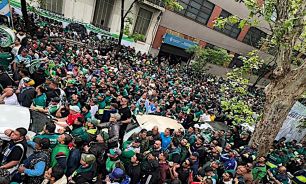 Sindicato de Camioneros marcha Comuna 1 de CABA