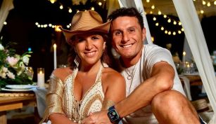 Javier Zanetti y Paula de la Fuente