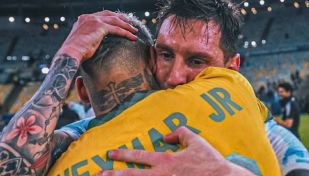 Neymar con Messi