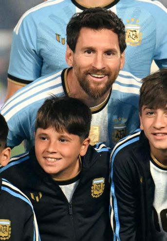 Lionel Messi en su despedida de la Selección Argentina