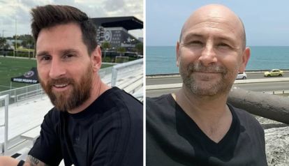 Lionel Messi y Diego Schwarztein 