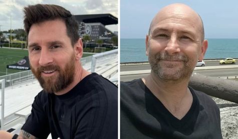 Lionel Messi y Diego Schwarztein