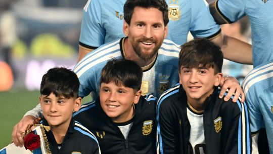Lionel Messi en su despedida de la Selección Argentina