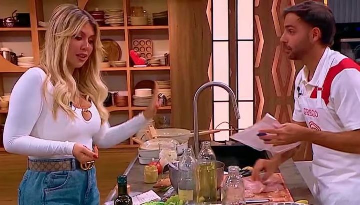 El coqueteo entre Grego Rossello y Wanda Nara en MasterChef Celebrity: "Estás muy linda"