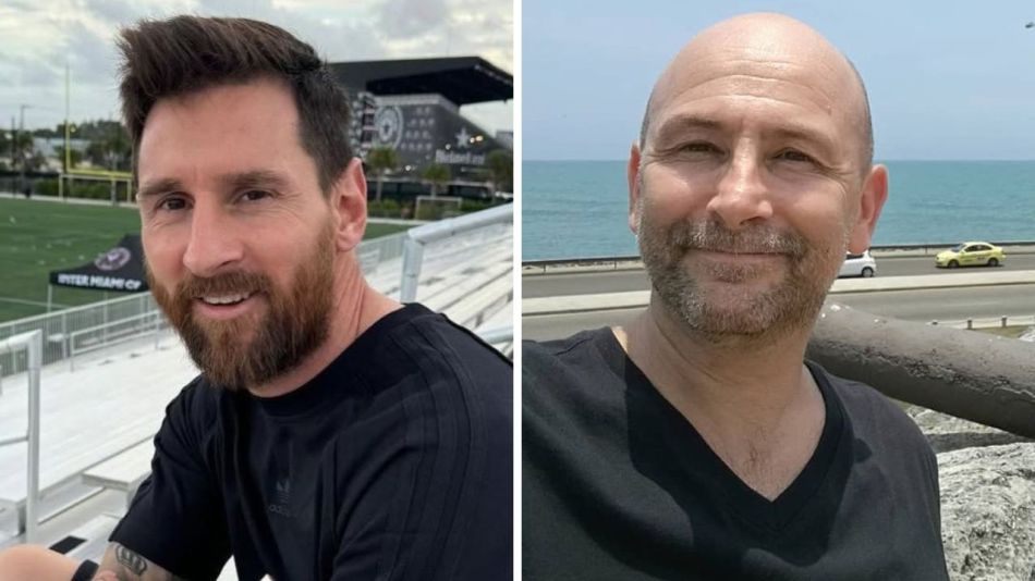 Lionel Messi y Diego Schwarztein 