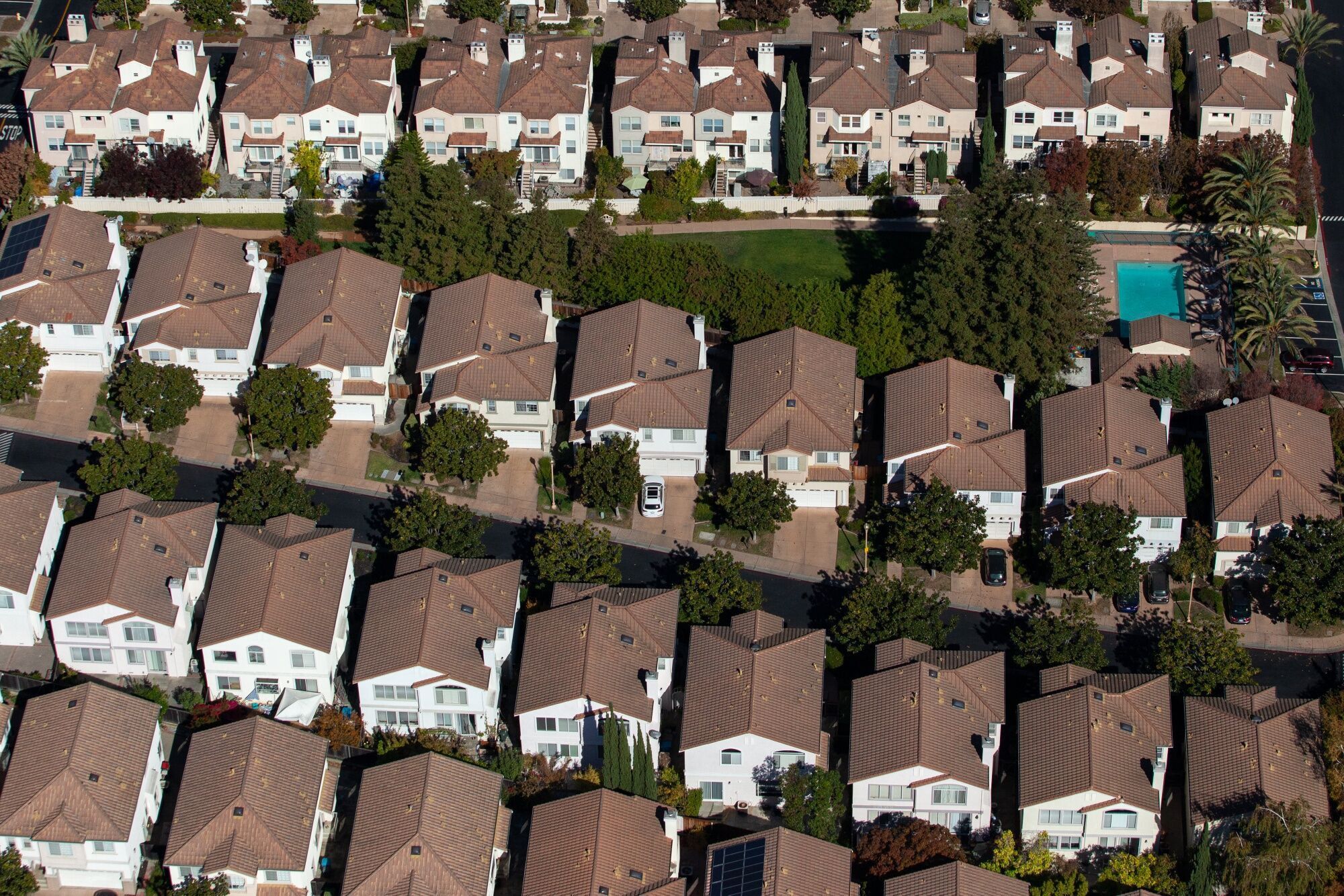 Homes in Cupertino, California.