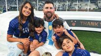 Lionel Messi y su familia 