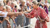 Máxima Zorreguieta en su visita al pueblo pesquero de Urk