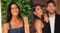 Carolina Baldini, Lionel Messi y Antonela Roccuzzo