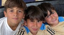 Thiago, Mateo y Ciro Messi