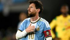Lionel Messi en su despedida de la Selección Argentina