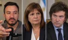 Tomás Rebord, Patricia Bullrich y Javier Milei