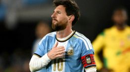 Lionel Messi en su despedida de la Selección Argentina